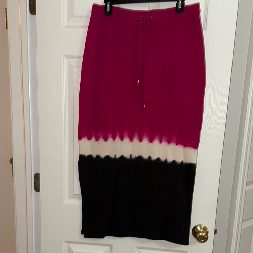 Ralph Lauren Elegant Pink and Black Women's Skirt